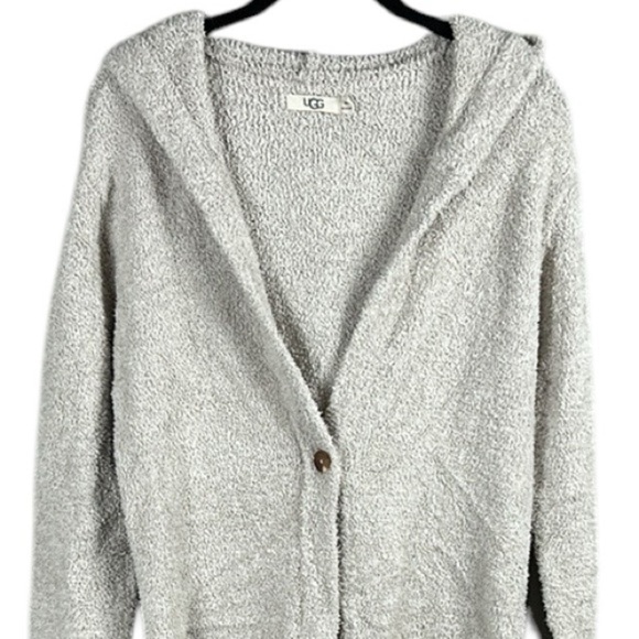 Ugg Judith Hooded Cardigan in Driftwood Size M/L - Picture 7 of 12